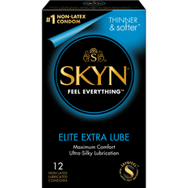 SKYN Elite Extra Lube 12 Count Condoms - CheapLubes.com