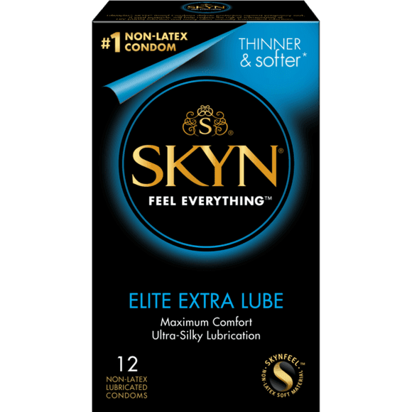 SKYN Elite Extra Lube 12 Count Condoms - CheapLubes.com
