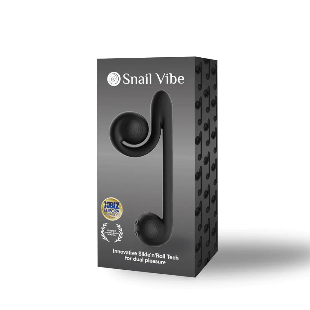 Snail Vibe Black - Rechargeable Unique Spiral Head - CheapLubes.com