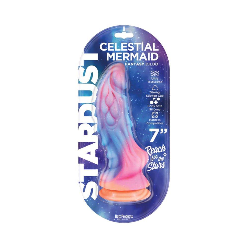 Stardust Celestial Mermaid Dildo 7" Silicone Dong Glow in the Dark - CheapLubes.com
