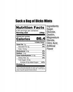 Suck A Bag Of Minty Dicks - 20 Individual Packs - CheapLubes.com