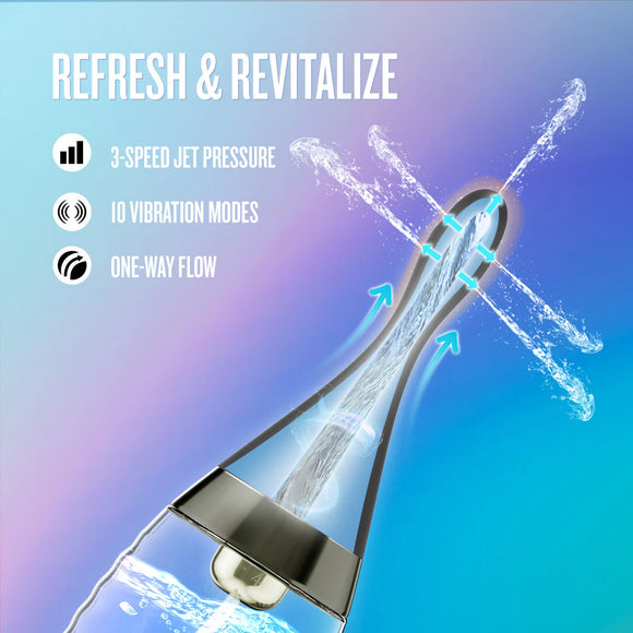 Anal Adventures Aqua Jet Automatic Rechargable Anal Douche W/Remote