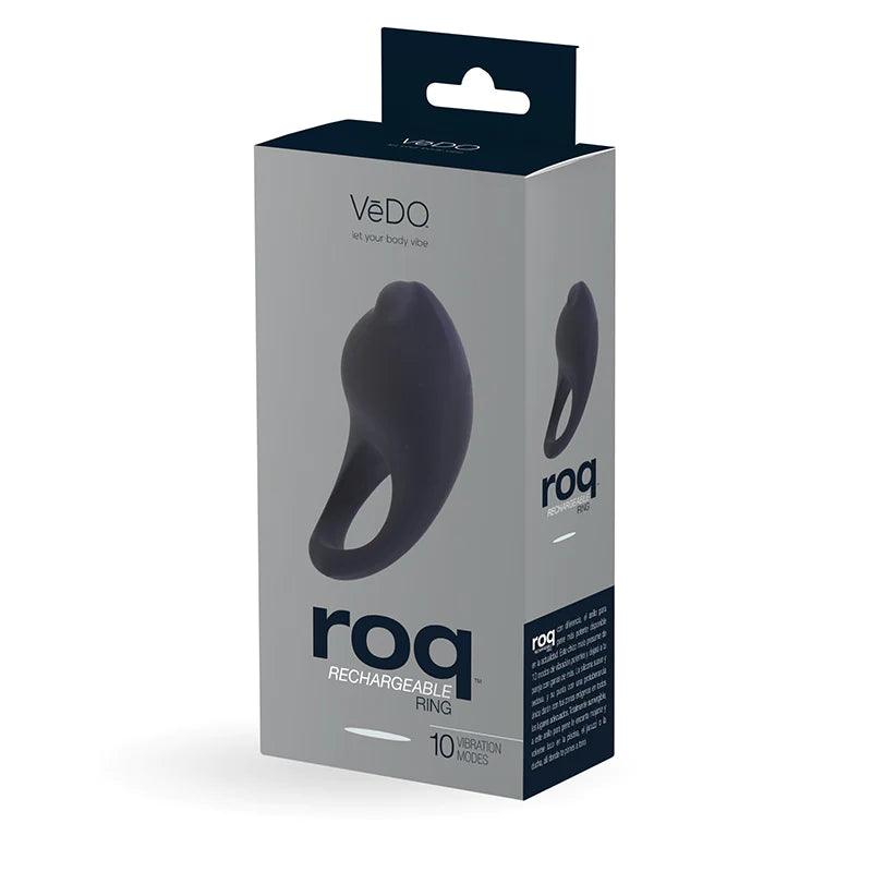 VeDO Roq Rechargable Ring Black - CheapLubes.com