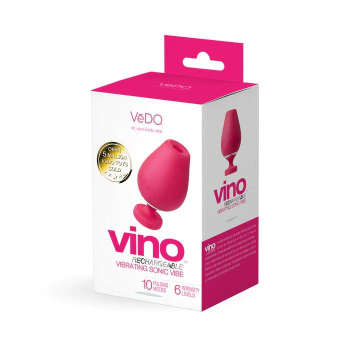 VeDO Vino Rechargeable Sonic Vibe - Pink - CheapLubes.com