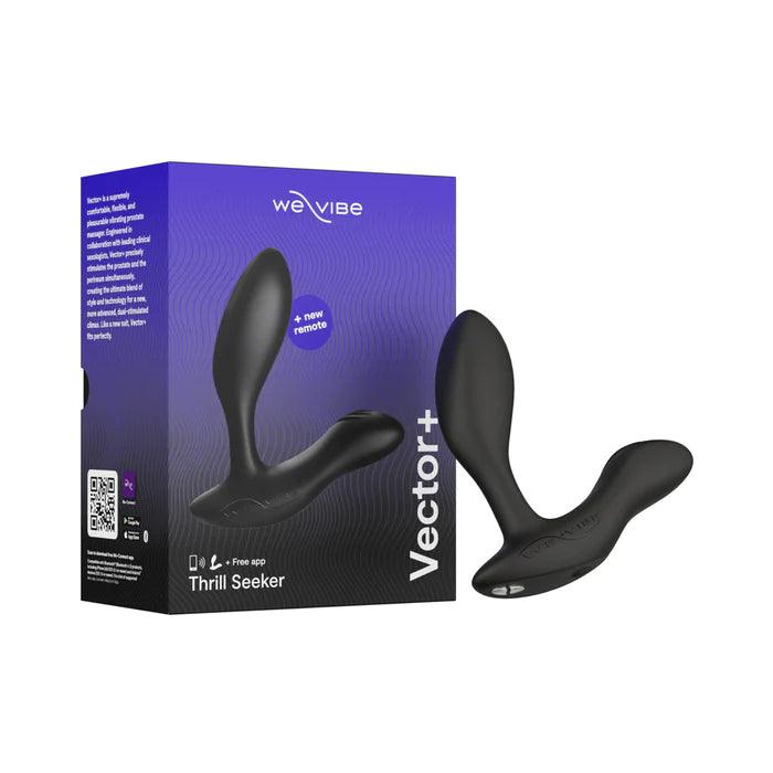 We-Vibe Vector+ Rechargeable Remote-Controlled Prostate Massager - Black - CheapLubes.com