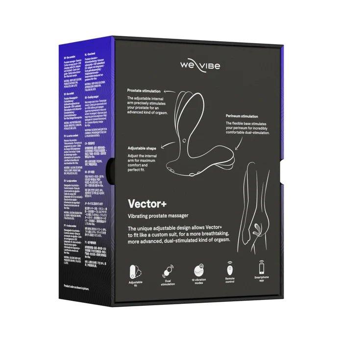 We-Vibe Vector+ Rechargeable Remote-Controlled Prostate Massager - Black - CheapLubes.com