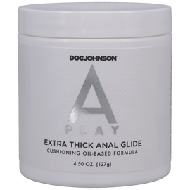 A-Play - Extra Thick Anal Glide - Cushioning Oil-Based Formula - 4.5 oz (127 g) - CheapLubes.com