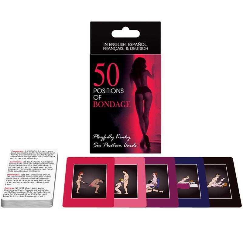 50 Positions of Bondage Card Game - CheapLubes.com
