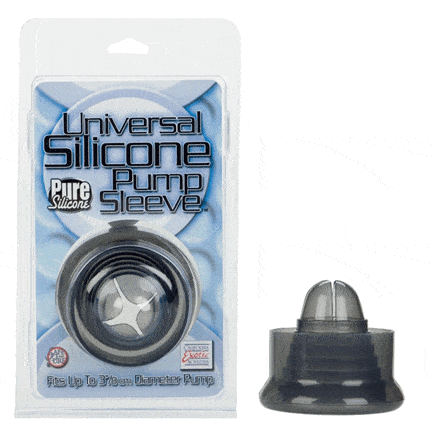 Universal Silicone Pump Sleeve - Smoke - CheapLubes.com