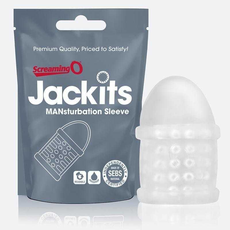 Screaming O Jackits MANsturbation Sleeve - Clear - CheapLubes.com