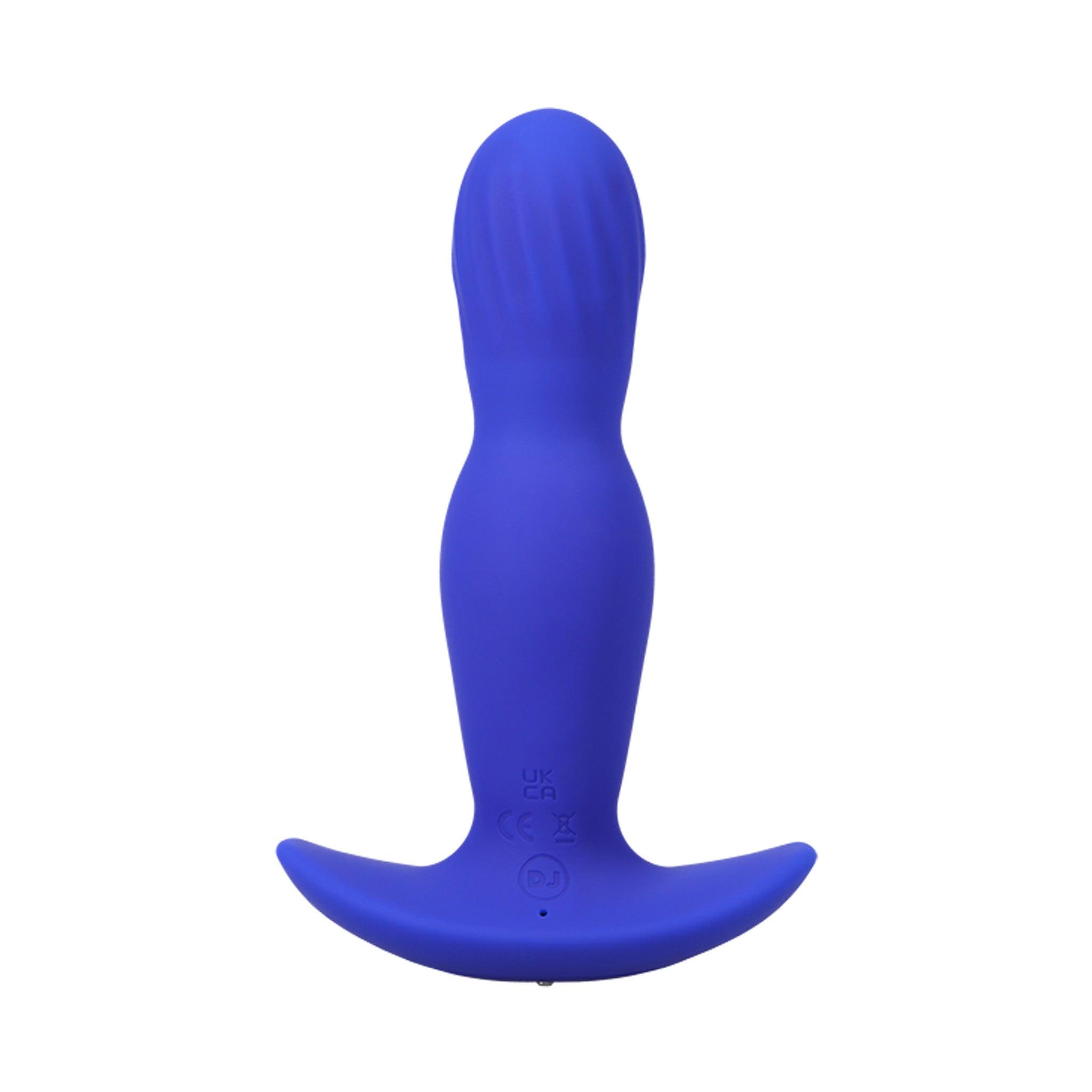 A-Play - EXPANDER - Rechargeable Silicone Anal Plug with Remote - Blue - CheapLubes.com