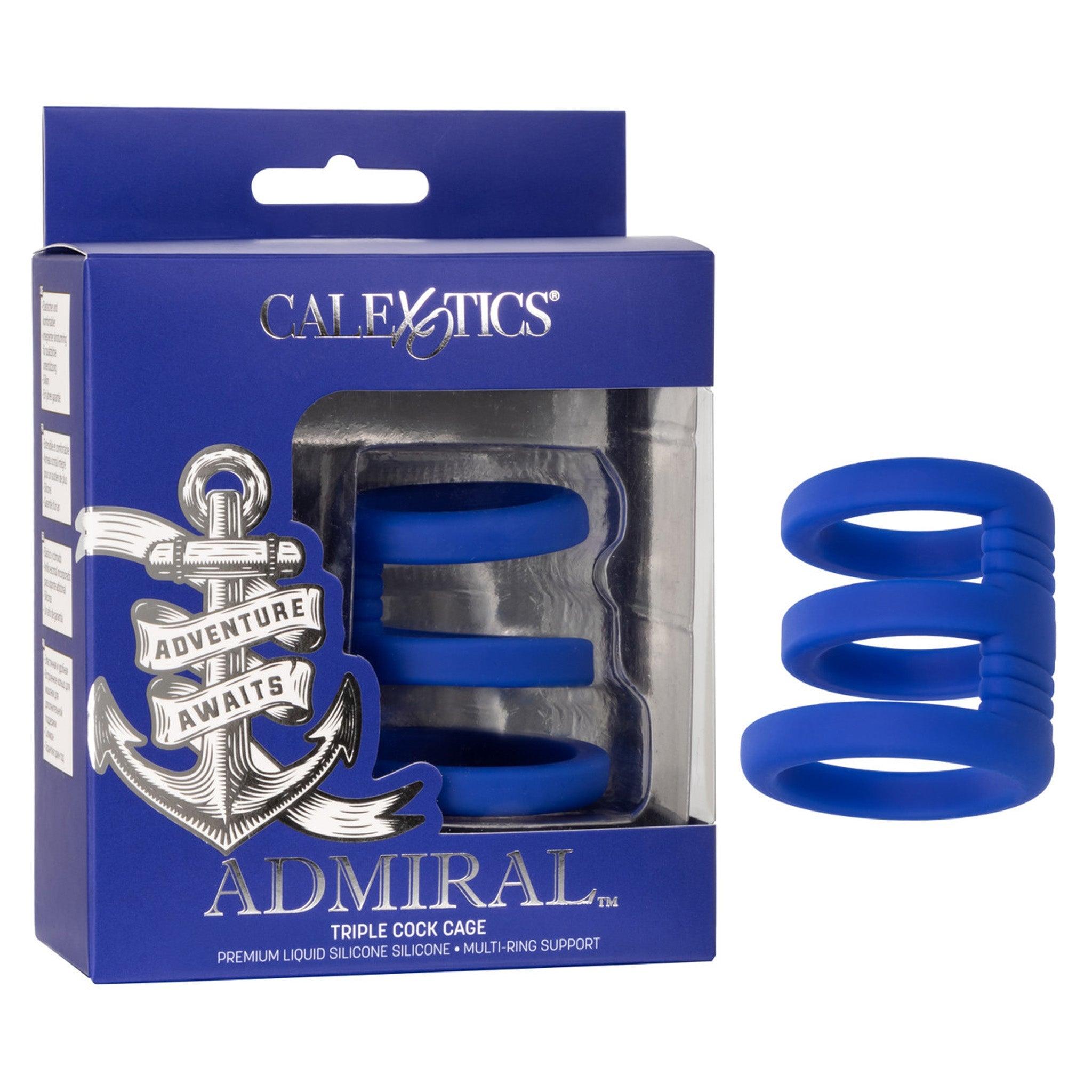 Admiral Silicone Triple Cock Cage - CheapLubes.com