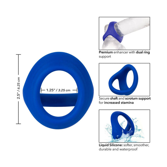 Admiral Cock & Ball Dual Silicone Ring - CheapLubes.com