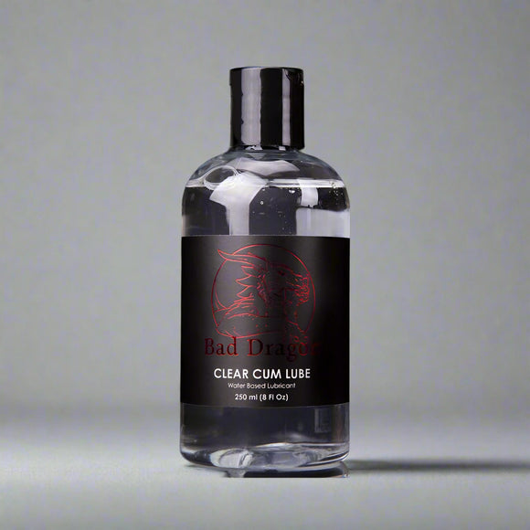 Bad Dragon Cum Lube CLEAR - Water Based Lubricant 8 oz (250 mL) - CheapLubes.com