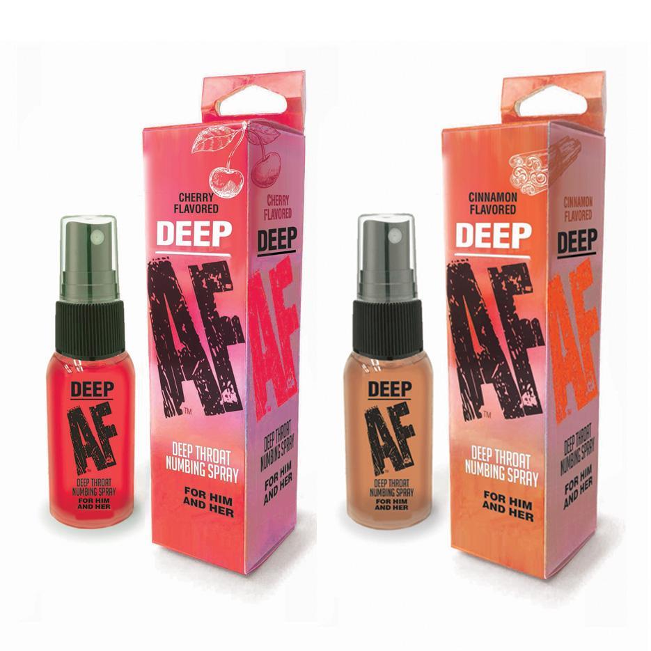 Deep AF Deep Throat Numbing Spray for All 1 oz (29 mL) - 2 Flavors to Choose From - CheapLubes.com