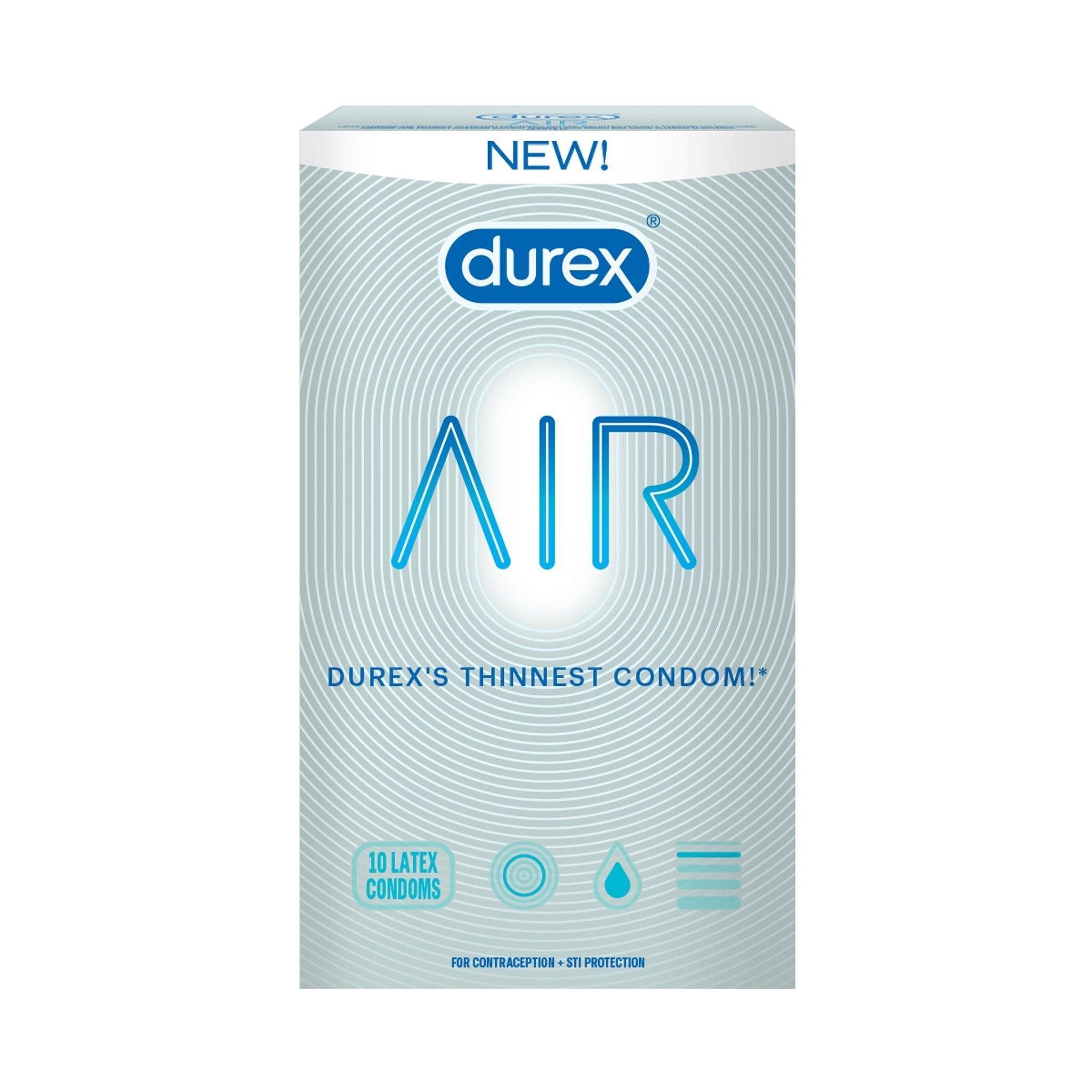 Durex AIR Original Condoms 10pk - CheapLubes.com