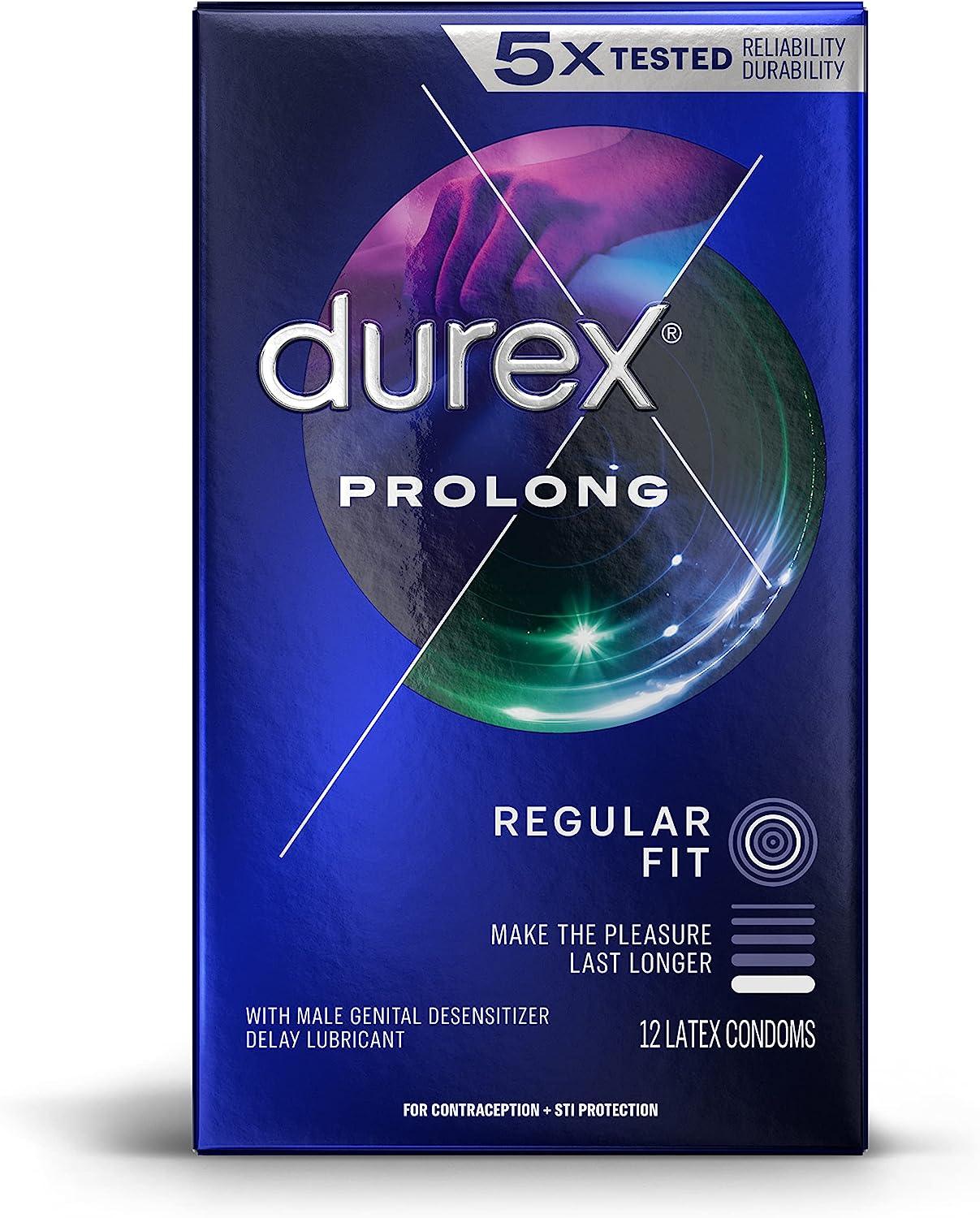 Durex Prolong Condoms 12-Pack - CheapLubes.com