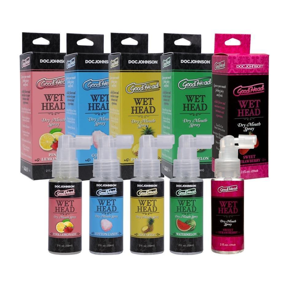 GoodHead Wet Head Dry Mouth Spray 2 oz (59 ml) 5 Different Flavors! - CheapLubes.com