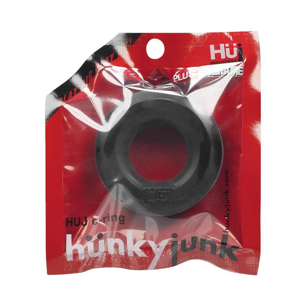 hünky junk HÜJ Silicone Blend Ring - Tar Black - CheapLubes.com