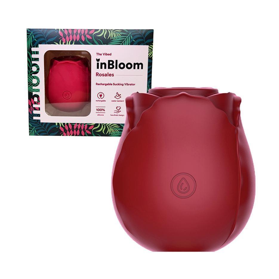 inBloom Rosales - Rose Sucking Vibrator - Rechargeable 10-Function - CheapLubes.com