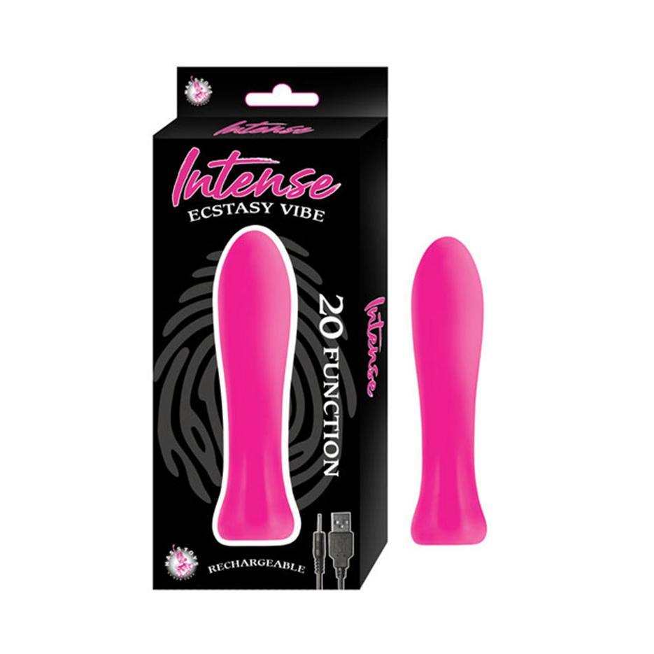 Intense Ecstasy Vibe Rechargeable 20 Function - Pink - CheapLubes.com