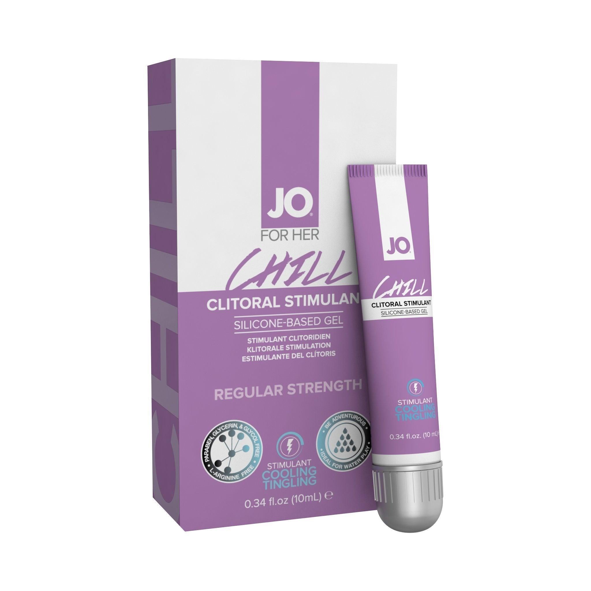 Jo Chill Clitoral Stimulant Cooling & Tingling Regular Strength 0.34 oz (10 mL) - CheapLubes.com