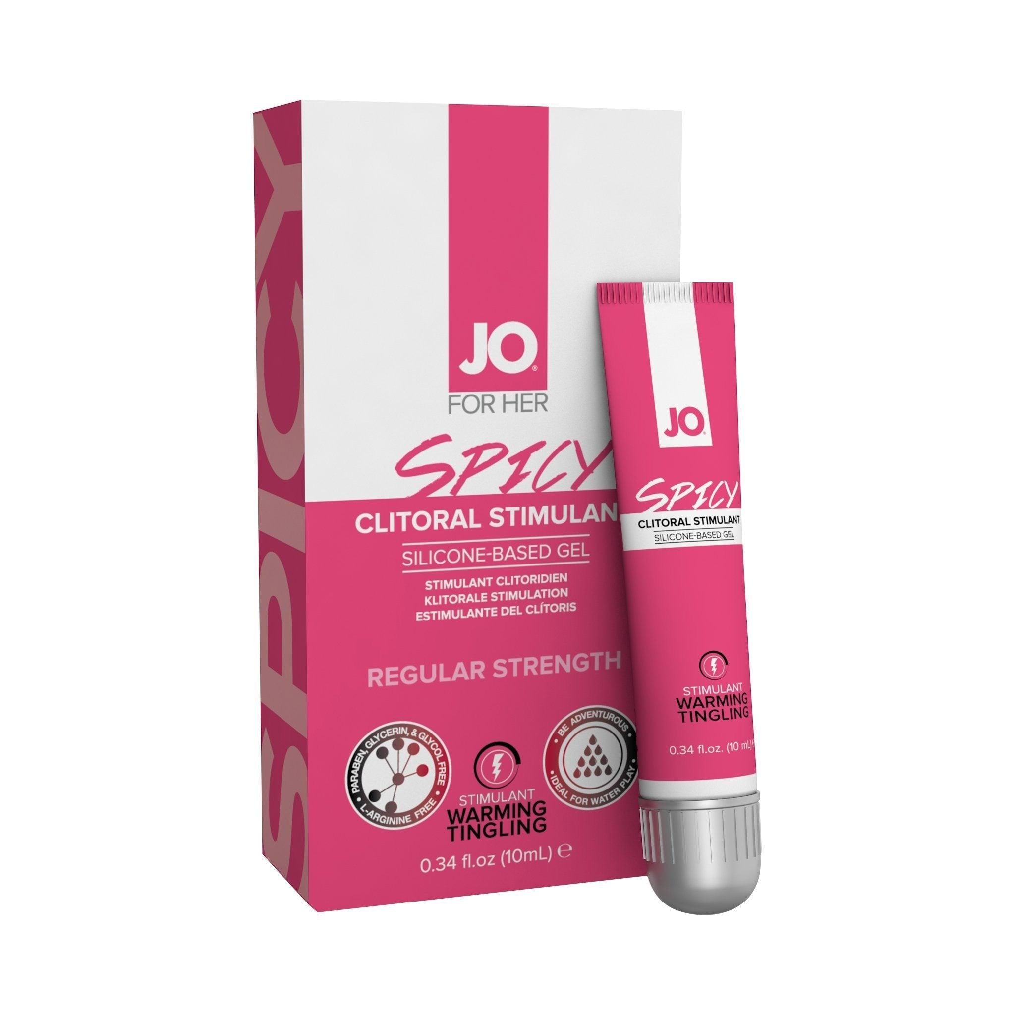 JO Spicy Clitoral Stimulant Warming & Tingling - Regular Strength - 0.34 oz (10 mL) - CheapLubes.com