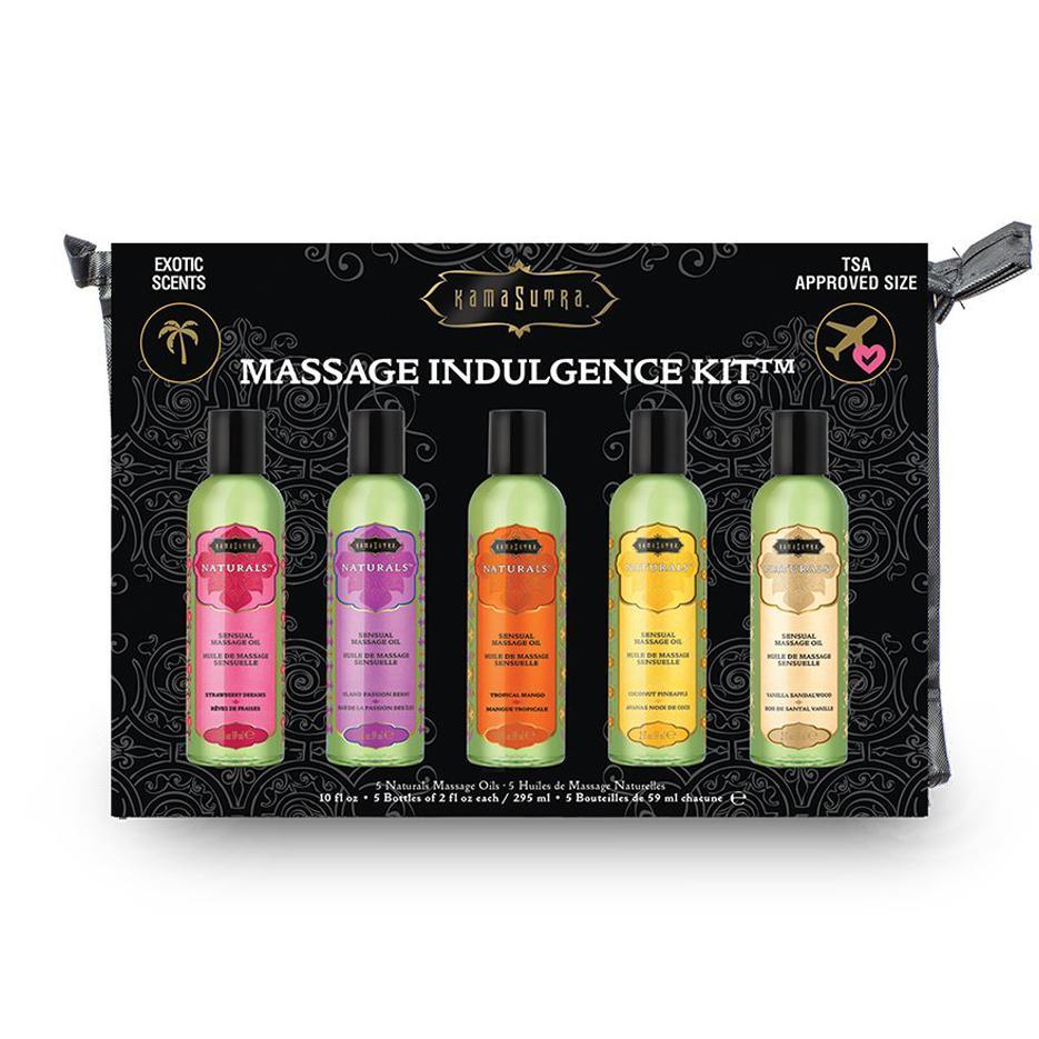 Kama Sutra Massage Indulgence Kit (5 Bottles) - CheapLubes.com