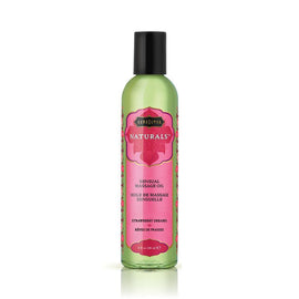Kama Sutra Natural Massage Oils - Strawberry Dreams 8 oz (200 ml) - CheapLubes.com
