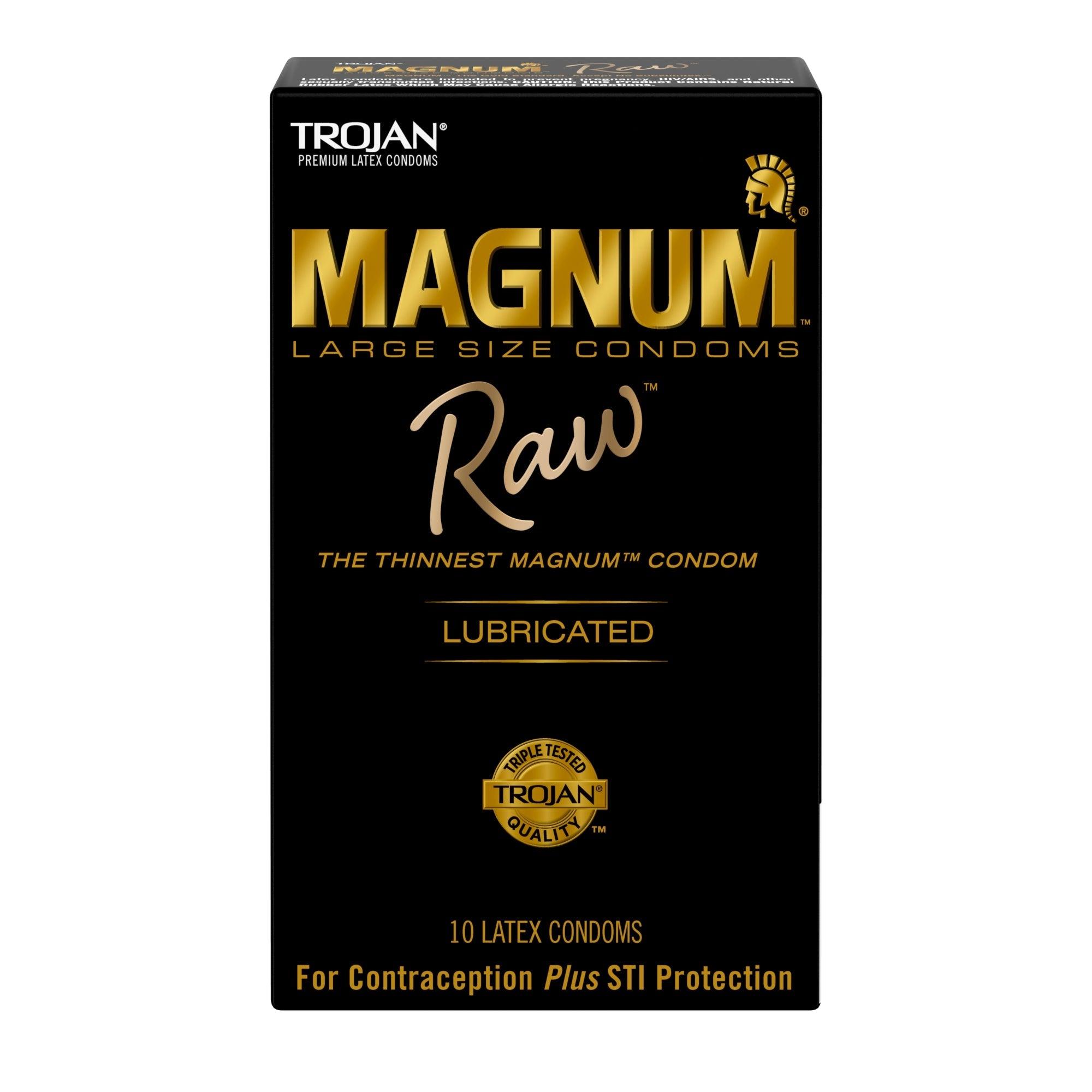 Trojan Magnum Raw 10ct - CheapLubes.com