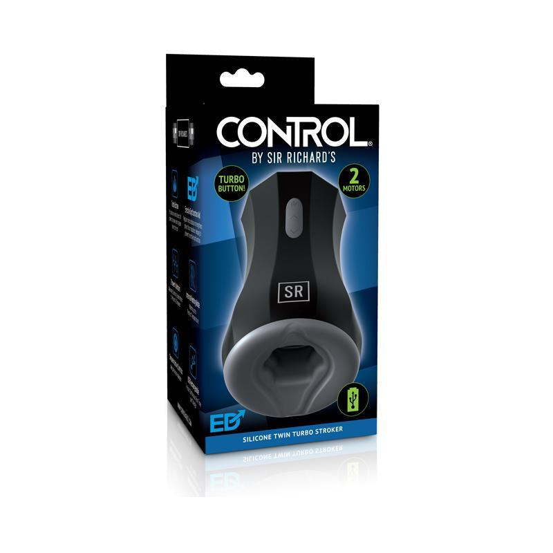 CONTROL by Sir Richard's Silicone Twin Turbo Stroker - CheapLubes.com