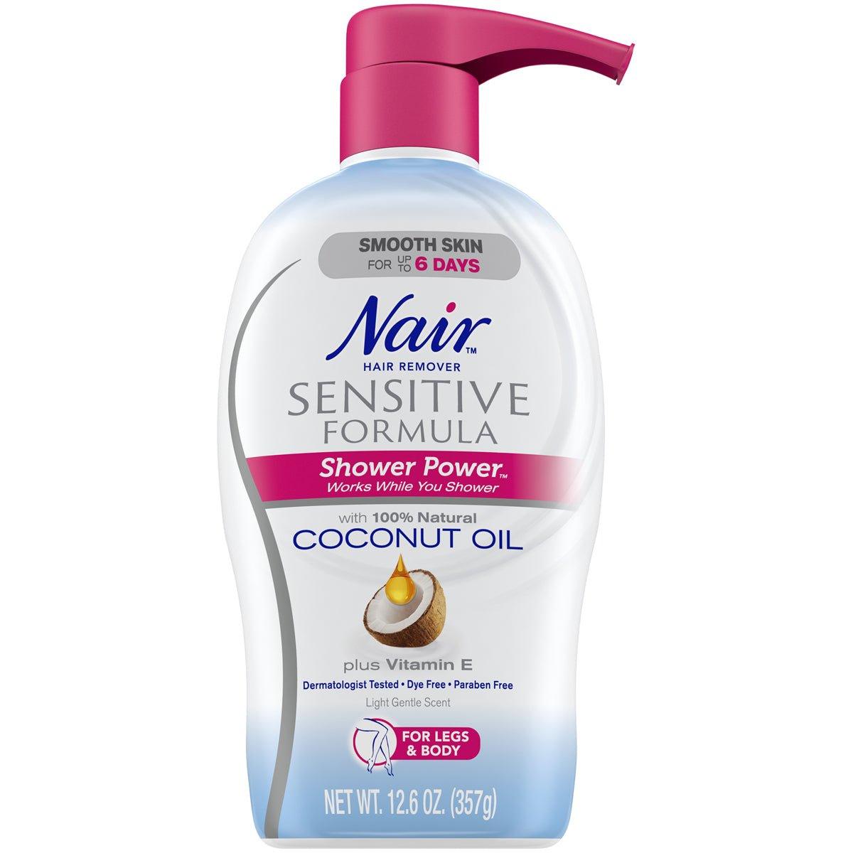 Nair - Shower Power - Sensitive with Coconut Oil and Vitamin E - CheapLubes.com