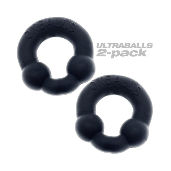 Oxballs ULTRABALLS 2-pack NIGHT EDITION cockrings PLUS+silicone - CheapLubes.com