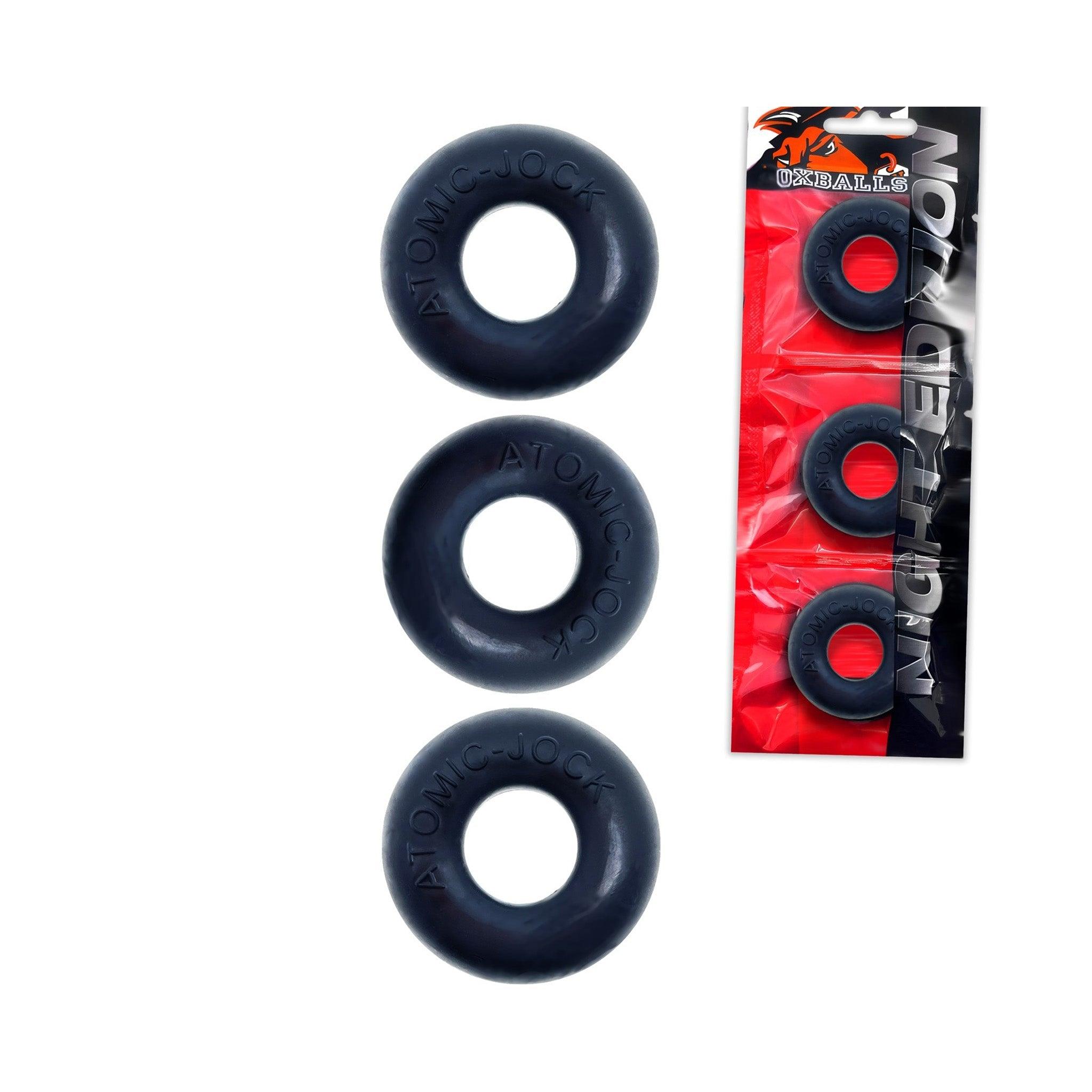 OXBALLS RINGER 3-Pack NIGHT EDITION Cockring PLUS+silicone - CheapLubes.com