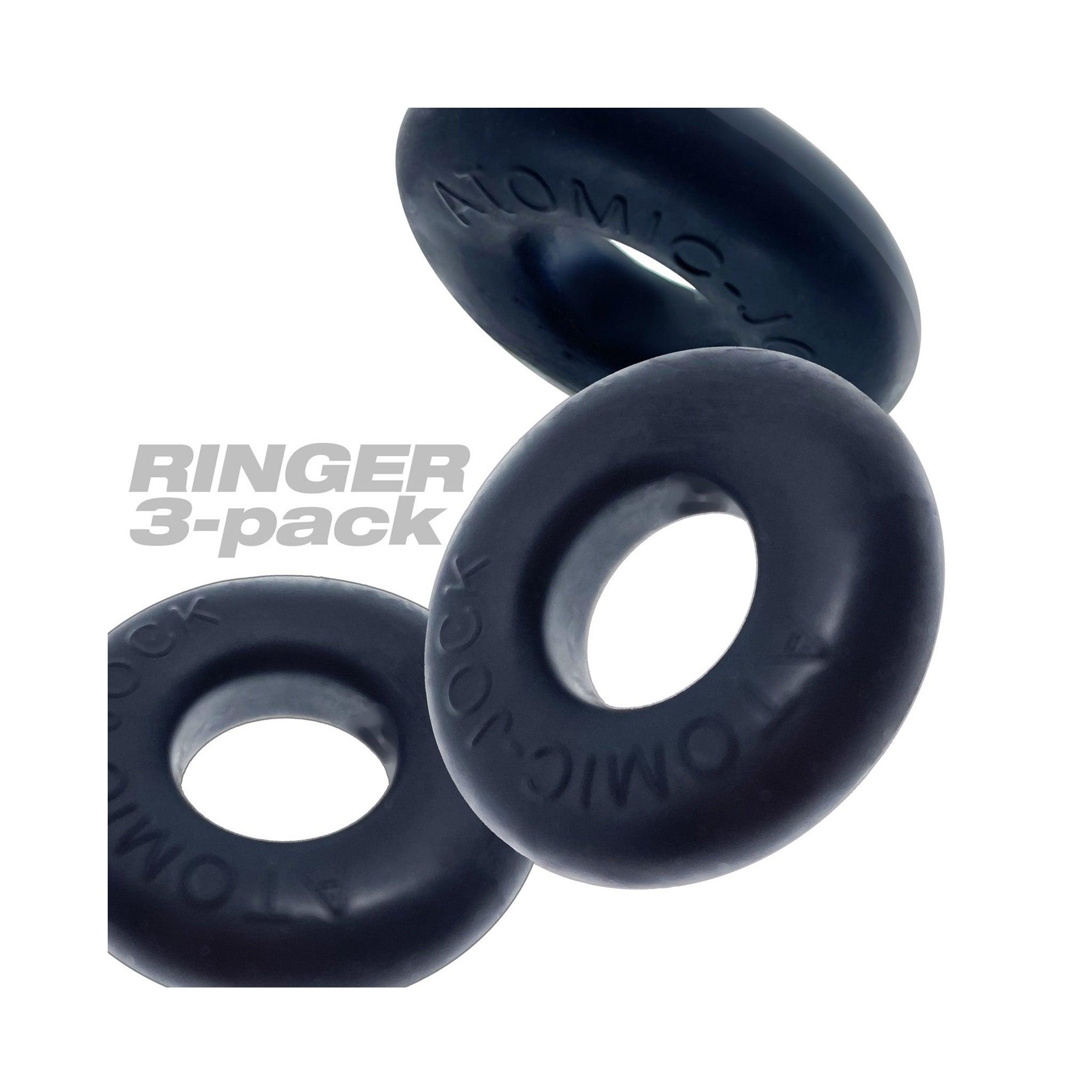 OXBALLS RINGER 3-Pack NIGHT EDITION Cockring PLUS+silicone - CheapLubes.com