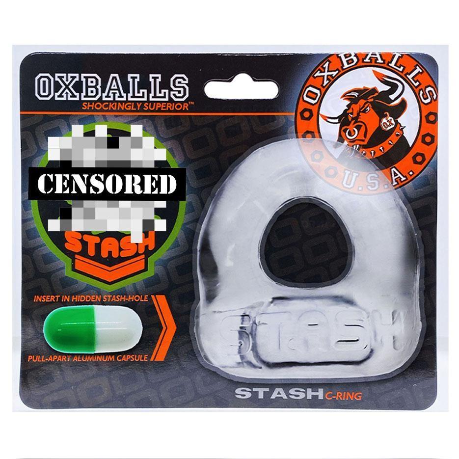 Oxballs Stash Cockring with Aluminum Capsule Insert - 2 Colors! - CheapLubes.com