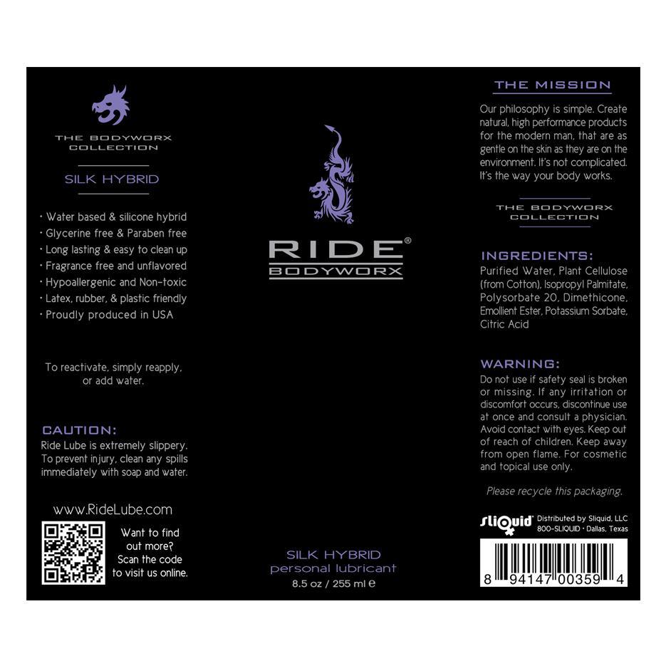 Ride Bodyworx Silk Hybrid Lubricant - CheapLubes.com