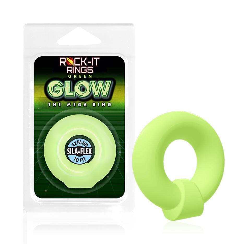 Rock-it Rings GLOW The Mega Ring C-Ring - Glows in the Dark! - Green - CheapLubes.com