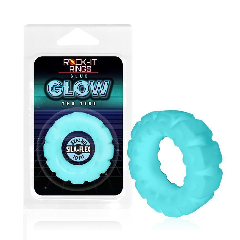 Rock-it Rings GLOW The Tire C-Ring - Glows in the Dark! - Blue - CheapLubes.com