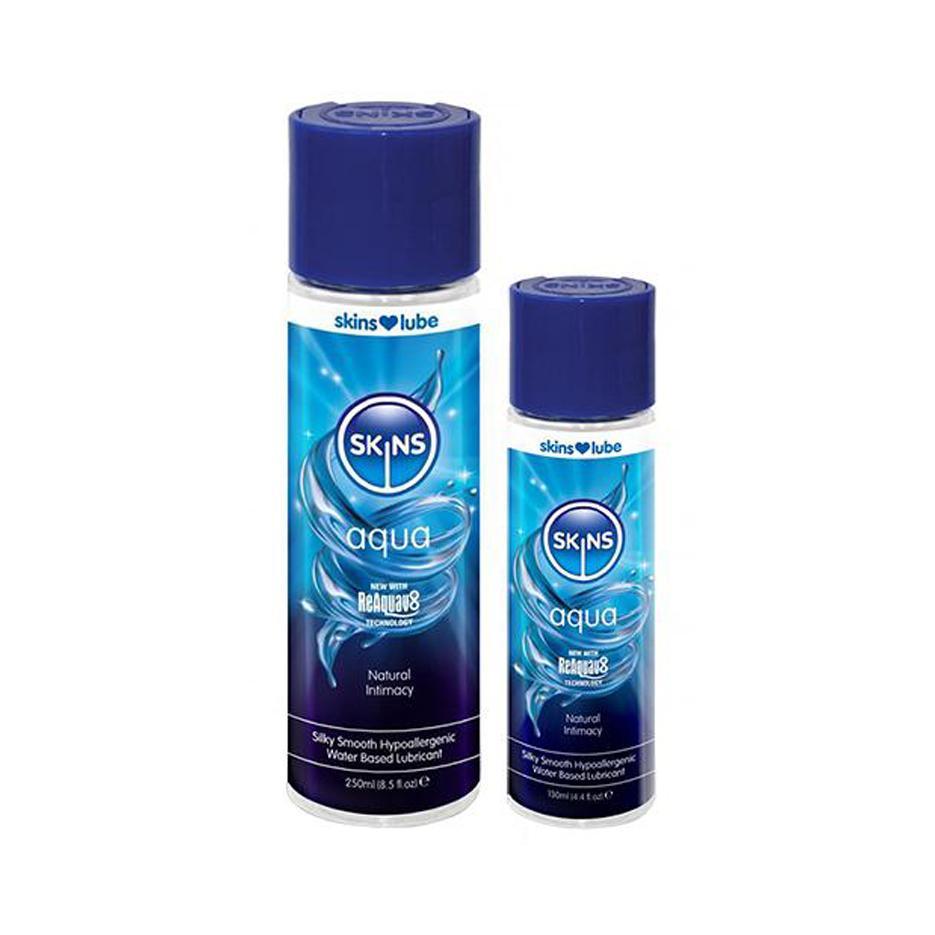 Skins Lube Aqua With ReAquav8 - Water-Based Lubricant - CheapLubes.com