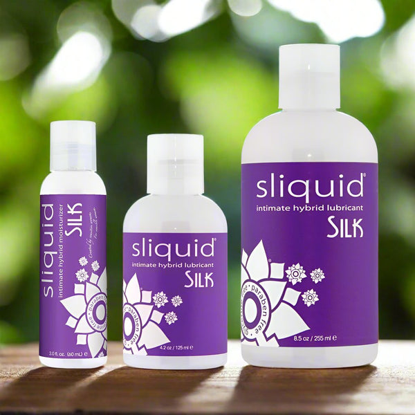 Sliquid Naturals Silk Intimate Hybrid Lubricants - CheapLubes.com