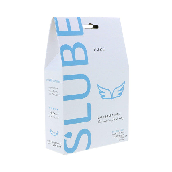 Slube Pure Bath Based Lube 2 x 250g Sachets for 2 baths - Double Pack - CheapLubes.com