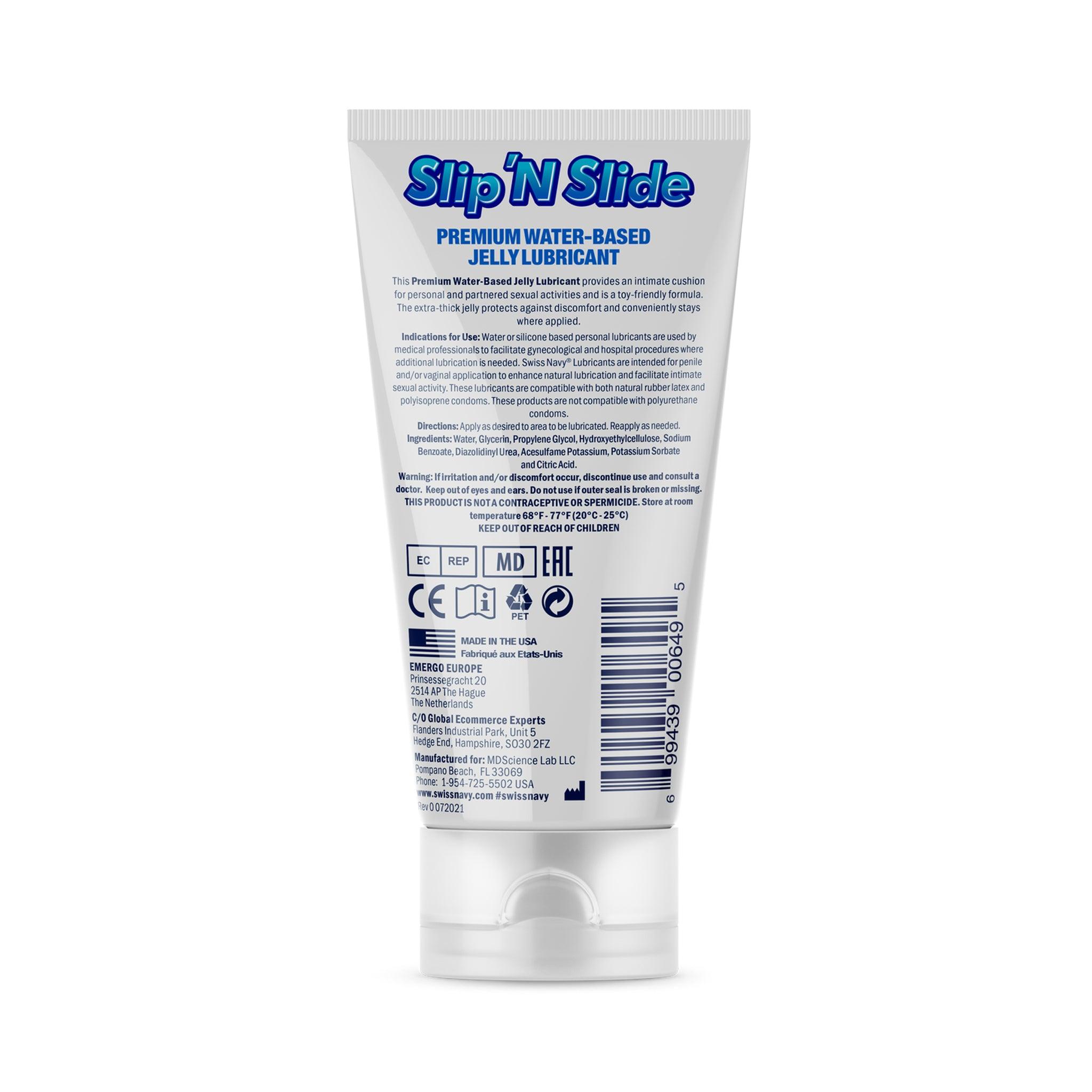 Swiss Navy Slip 'N Slide - Premium Jelly Personal Lubricant - 2 Sizes CheapLubes.com Swiss Navy Slip 'N Slide - Premium Jelly Personal Lubricant - 2 Sizes CheapLubes.com