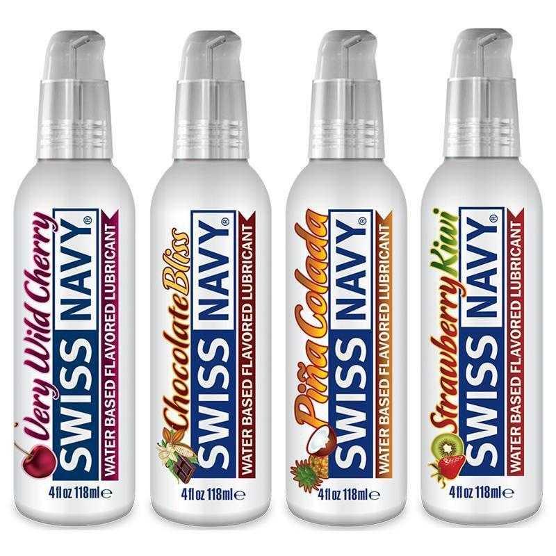 Swiss Navy Flavored Water Based Lubricants 4oz ( 118 mL) - CheapLubes.com