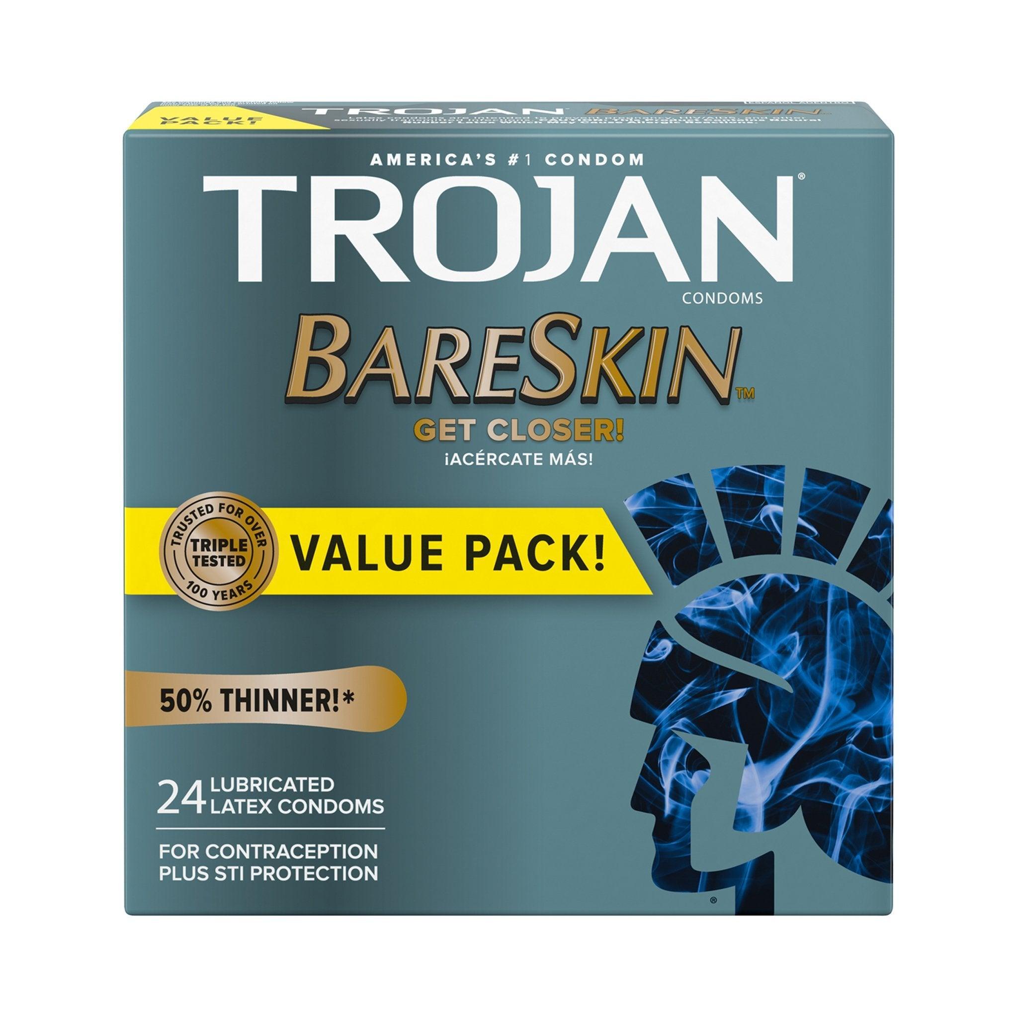 Trojan BareSkin Condoms 24 Pk - CheapLubes.com