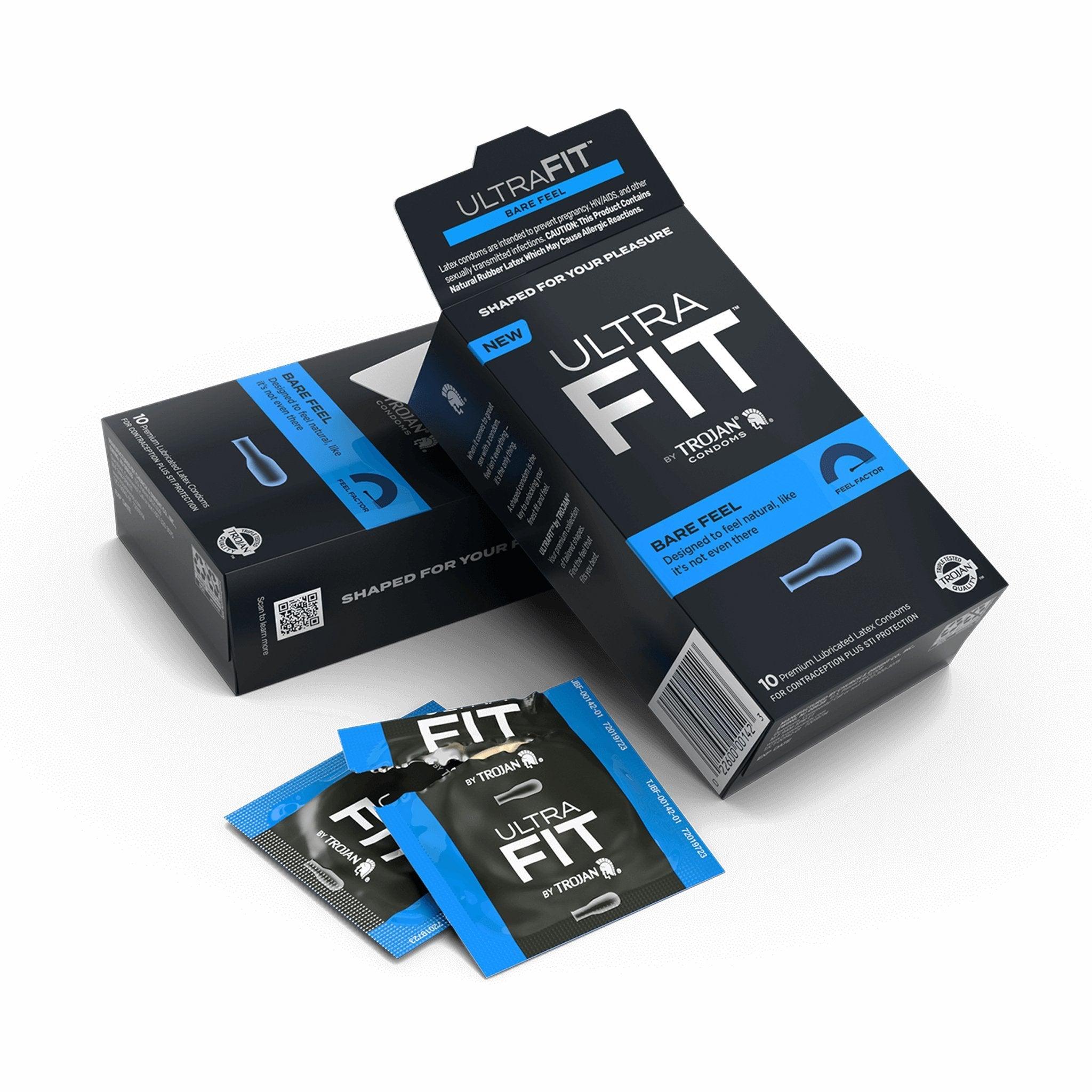 Trojan Brand Ultra FIT Bare Feel condoms 10pk - CheapLubes.com