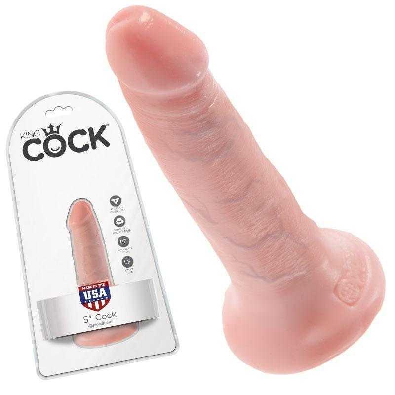 King Cock 5" - White - CheapLubes.com