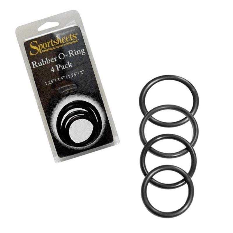 Sportsheets Rubber O-Ring 4pk - CheapLubes.com