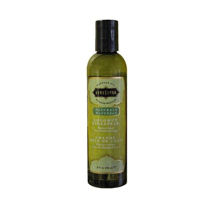 Kama Sutra Natural Massage Oils - Coconut Pineapple 8 oz (200 ml) - CheapLubes.com