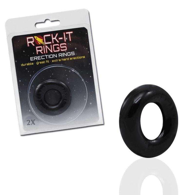 Rock-It Rings 2X Donut C-Ring - Black - CheapLubes.com